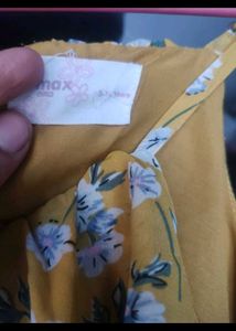 Sunny Yellow Floral Maxi Dress