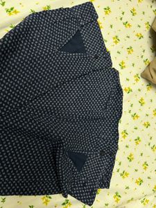 women’s Navy Blue Printed Shirt
