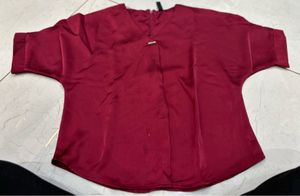 Elegant Maroon Top