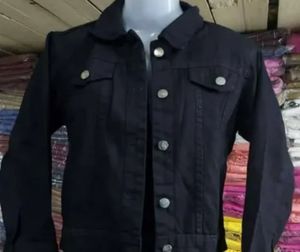 Classic Black Denim Jacket