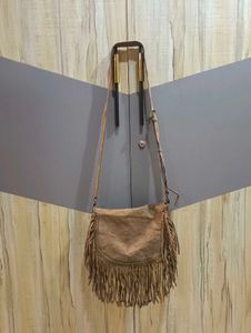 Stylish Suede Fringe Crossbody Bag