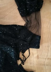 Black Sequence Work Saree🎊🎉🎉