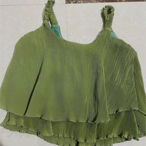 Light Green Layered Tank Top