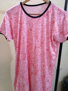 Brand New Pink Kurti Tshirt + Plazo