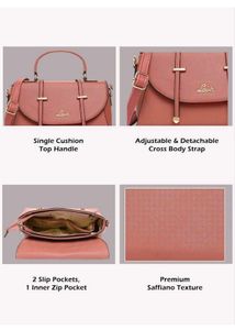 Lavie Pink Satchel Handbag