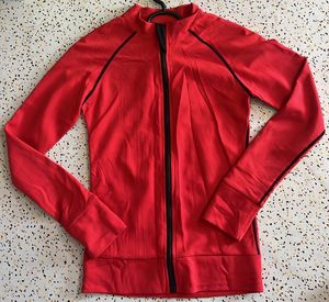 Red Zip-Up Jacket