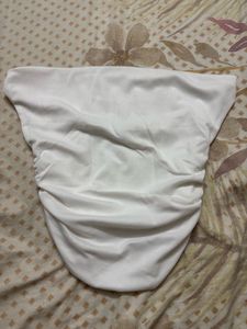 Chic Off-Shoulder Ruched White Top
