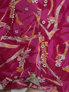 Vibrant Pink Kurta Set with Trousers