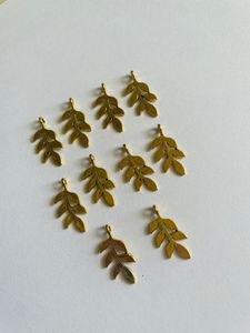 🍂 leaf Finding, Jewellery Component -Gold(10nos)