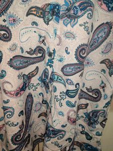 Stylish Paisley Print Button-Down Shirt