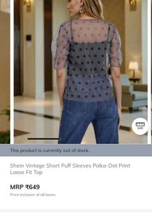 Shein Vintage Polka-Dot Top🌙