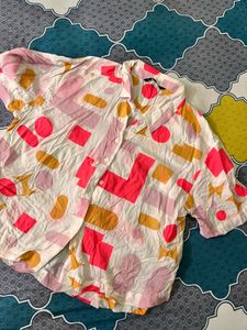 Patterned Short Sleeve Shirt
