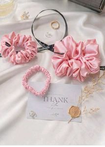 Black Handmade Scrunchie Set of 3
