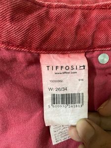 Topshop Red Mom Jeans