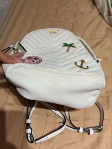 Victoria's Secret White Mini Backpack