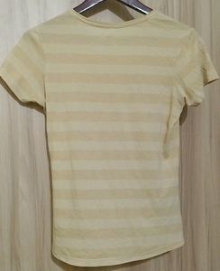2Go Women's Striped Regular fit Sports T-Shirt
