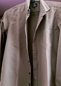 Classic Khaki Button-Up Shirt