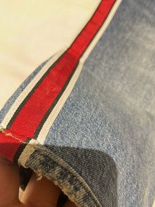 H&amp;M Slim Fit Denim With Red Inserts