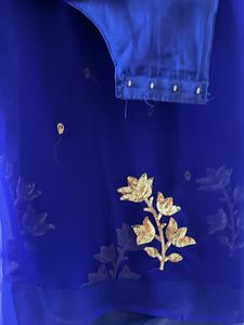 Elegant Royal Blue Saree