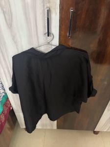 Black Formal/Casual Full-Sleeve Shirt for Women