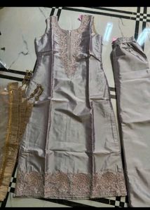 New Elegant Embroidered Kurta Set with Dupatta