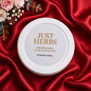 Just Herbs Lip &amp; Cheek Tint - Rose Coral