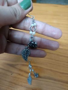 Boho Oxidised Jhumka Earrings Set