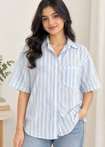 Striped Button-Down Shirt