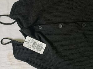 Casual Black Button-Down Dress