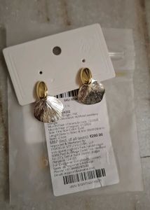 Gold Leaf Dangle Earrings