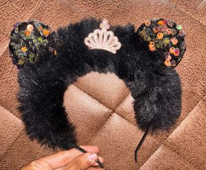 Fur Hairbands- Set of 2