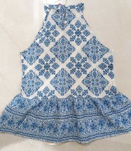 Boho Print Halter Neck Top