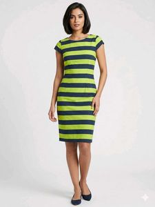 Striped Sheath Dress