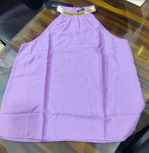 M, L size Elegant Embellished Halter Top