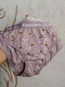 Comfortable Lilac Briefs with Cute Print