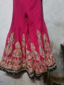 heavy work sharara suit