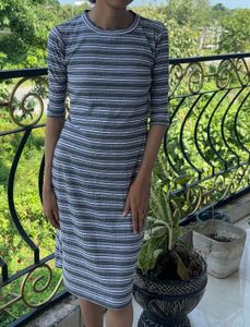 Striped Midi Dress