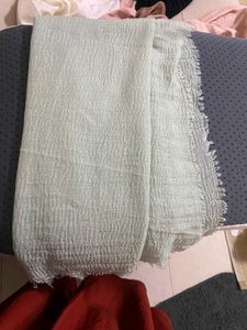 Light Green Crinkle Scarf