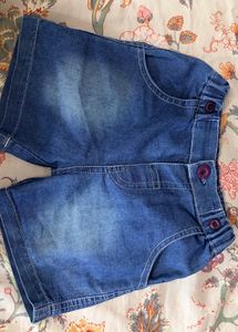 Blue Denim Shorts