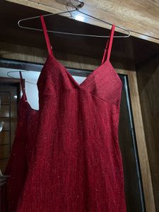 Sparkling Red Mini Dress