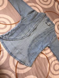 Light Wash Denim Shrug
