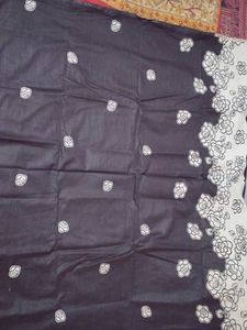 Black Printed duppta