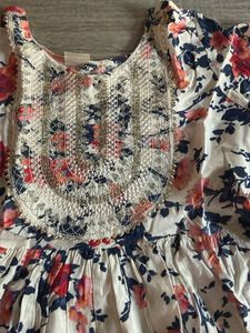 Boho Floral Print Top
