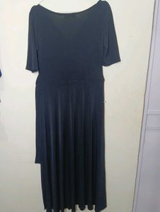 Elegant Black Wrap Maxi Dress