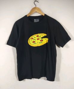 Be Awara Black Printed T-shirt (Women's)