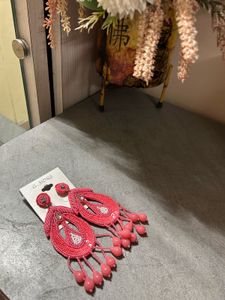 Peach / Pink Color Earrings