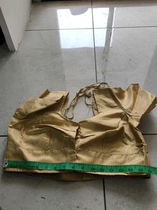 New Light Golden Yellow Stitched Blouse