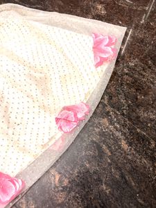 Girls' Cream &amp; Pink Party Dress
