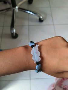 Cute Blue Heart Charm Bracelet