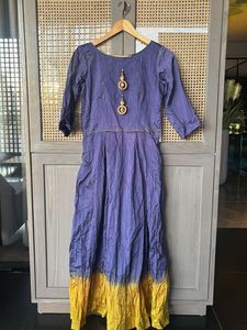 Beautiful purple & Yellow Gown